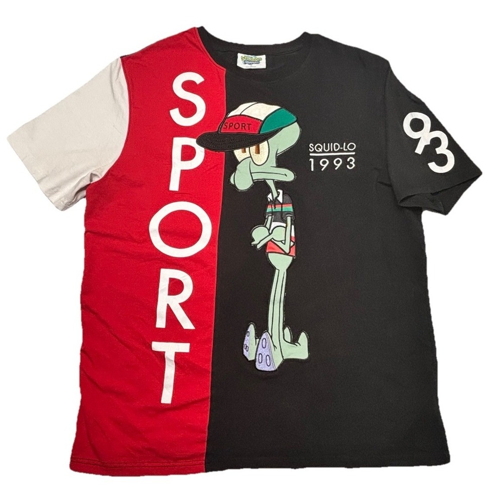 SpongeBob SquarePants Squidward Sport Graphic‎ T Shirt Mens XL Nickelodeon